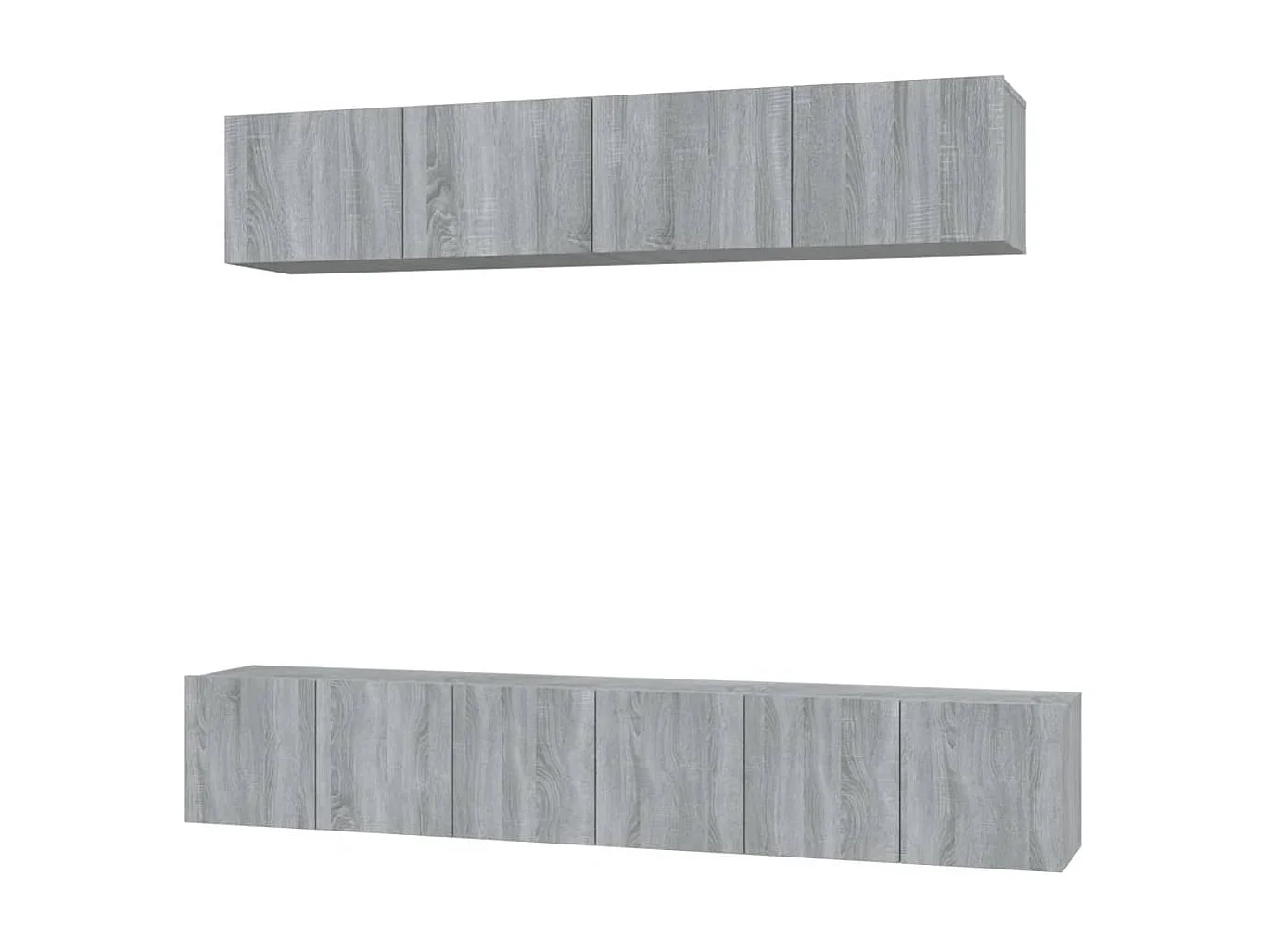 Meubles TV 5 pcs Sonoma gris Bois d'ingénierie BE67618