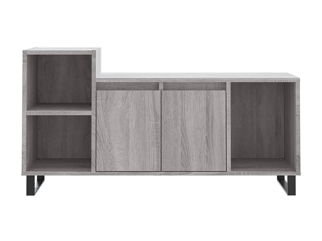 Meuble TV Sonoma gris 100x35x55 cm Bois d'ingénierie BE1787