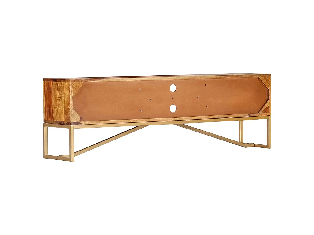 Meuble TV 140 x 30 x 45 cm Bois de Sesham massif BE59234