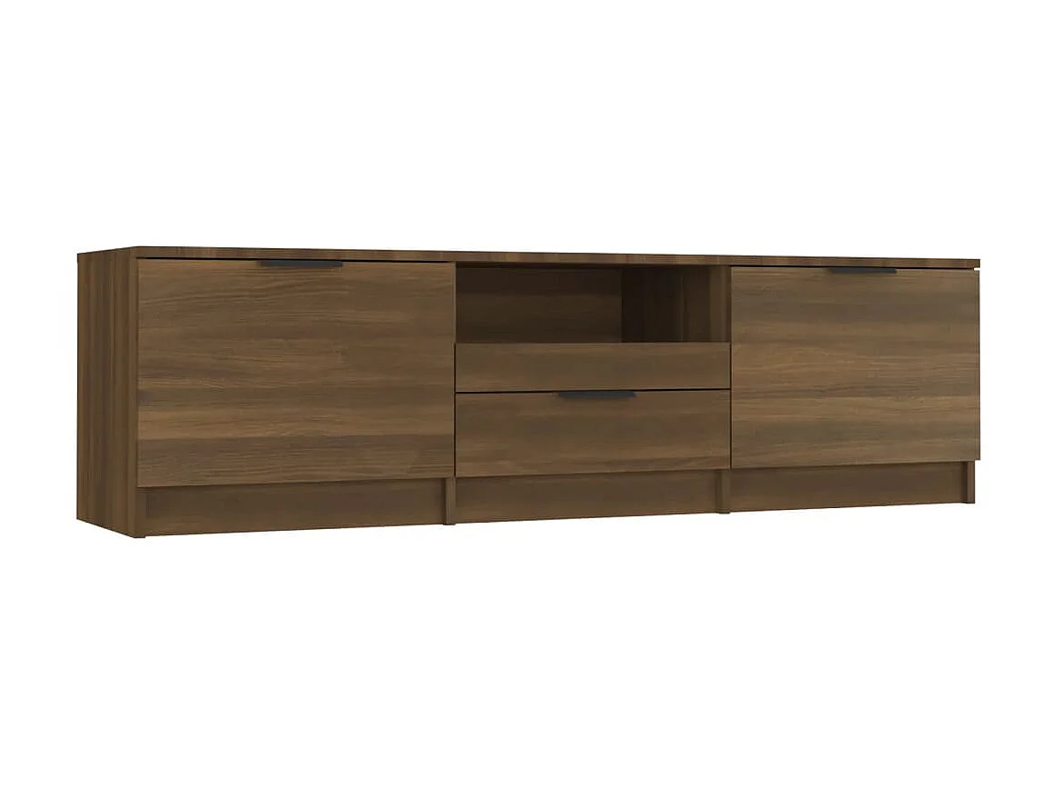 TV-Schrank,TV-Möbel Braun Eichen-Optik 140x35x40 cm Holzwerkstoff -gkd816612