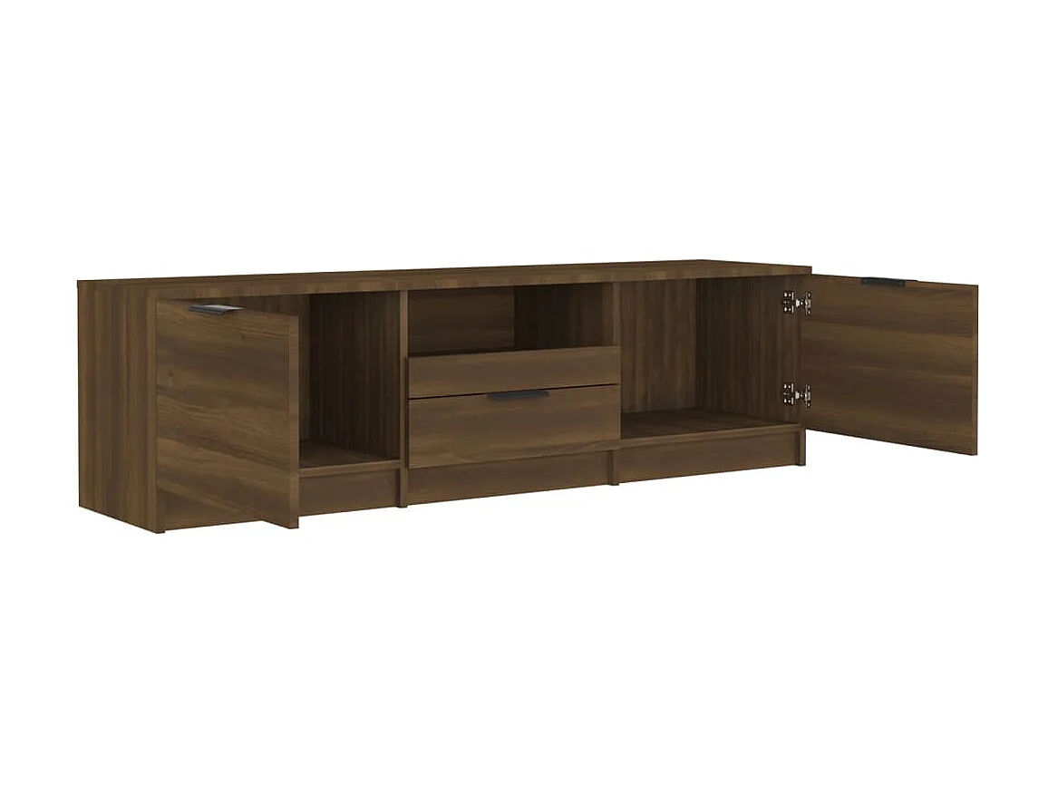 TV-Schrank,TV-Möbel Braun Eichen-Optik 140x35x40 cm Holzwerkstoff -gkd816612
