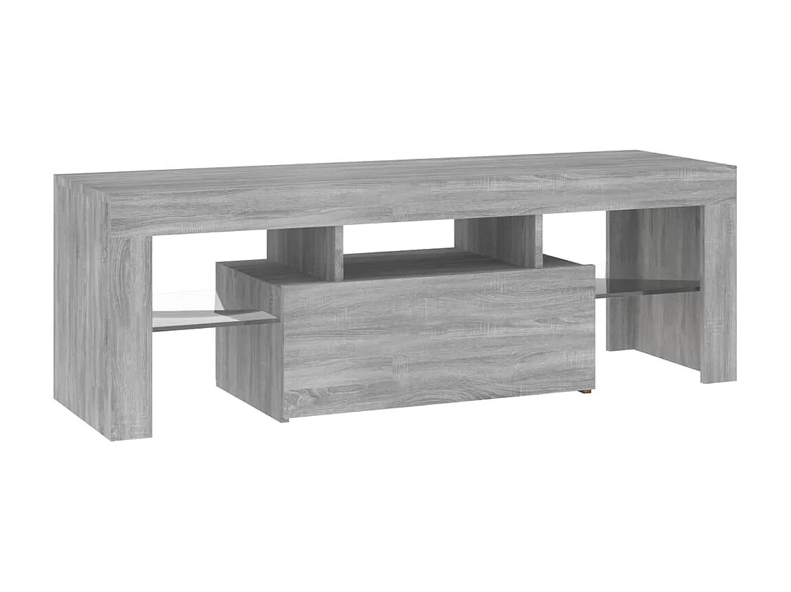 TV-Schrank,TV-Möbel mit LED-Leuchten Grau Sonoma 120x35x40 cm -gkd883077