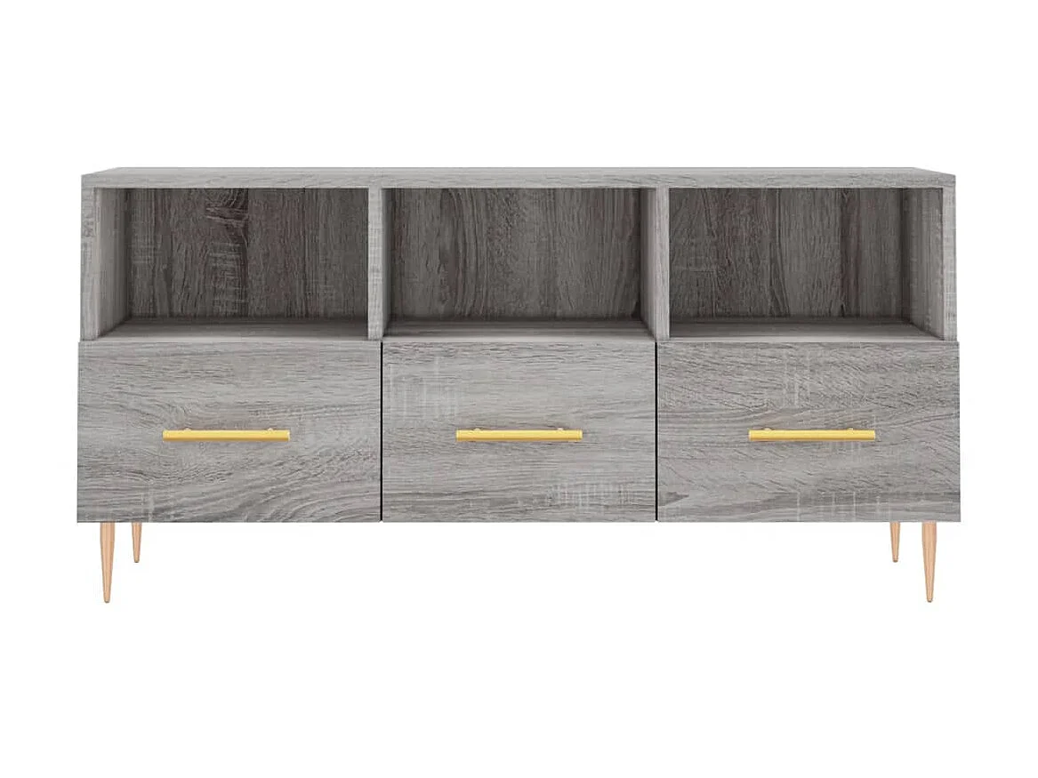 Meuble TV sonoma BEis 102x36x50 cm bois d'ingénierie BE53926