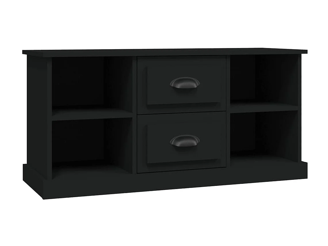 Meuble TV Noir 99,5x35,5x48 cm bois d'ingénierie BE62401