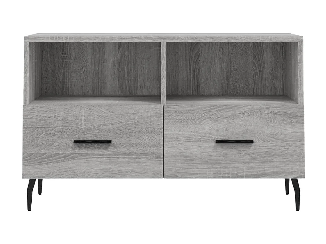 Móvel de TV 80x36x50 cm derivados de madeira cinzento sonoma PT495026