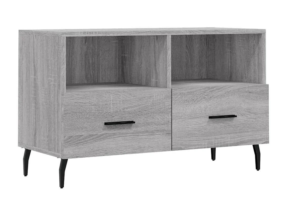 Meuble TV Sonoma BEis 80x36x50 cm Bois d'ingénierie BE74227