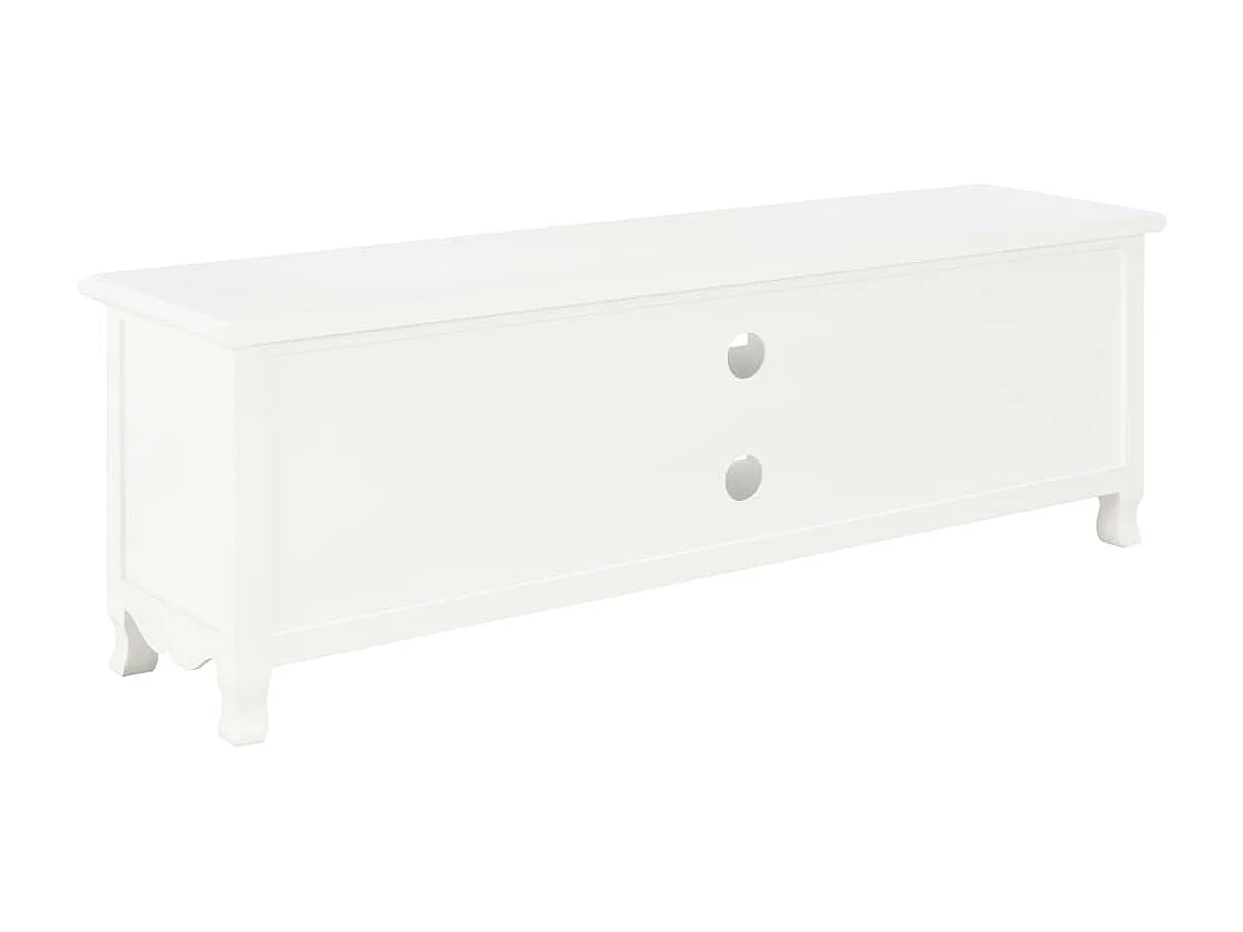 Meuble TV Blanc 120 x 30 x 40 cm Bois BE94824