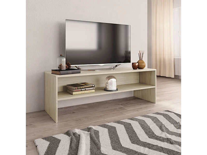 Meuble TV Chêne sonoma 120x40x40 cm Bois d'ingénierie BE64308