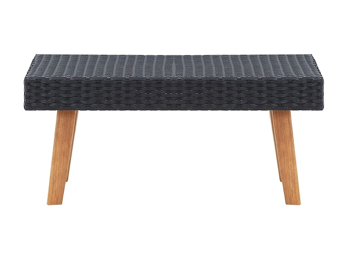 Tuintafel poly rattan zwart NL423324