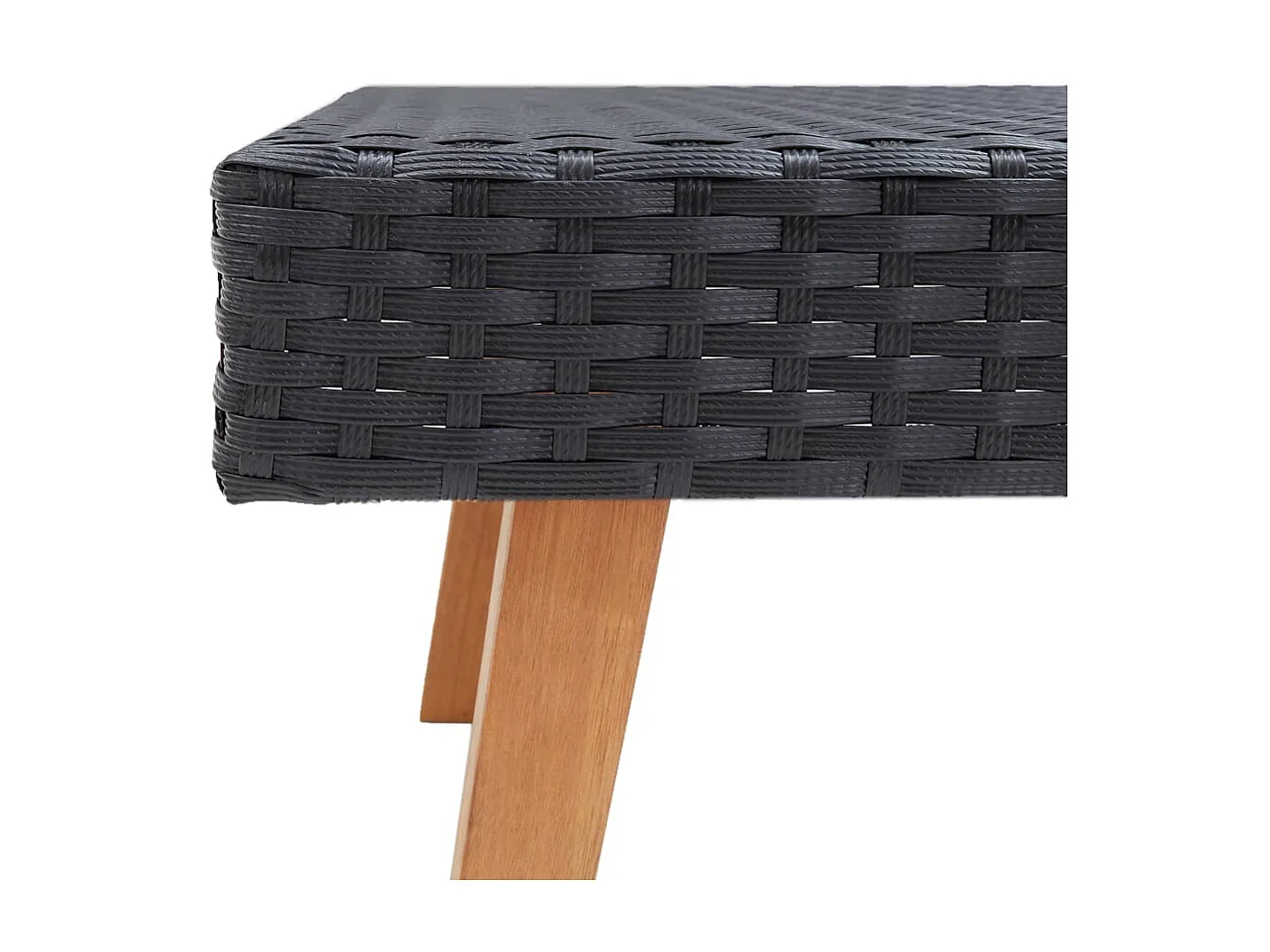 Tuintafel poly rattan zwart NL423324