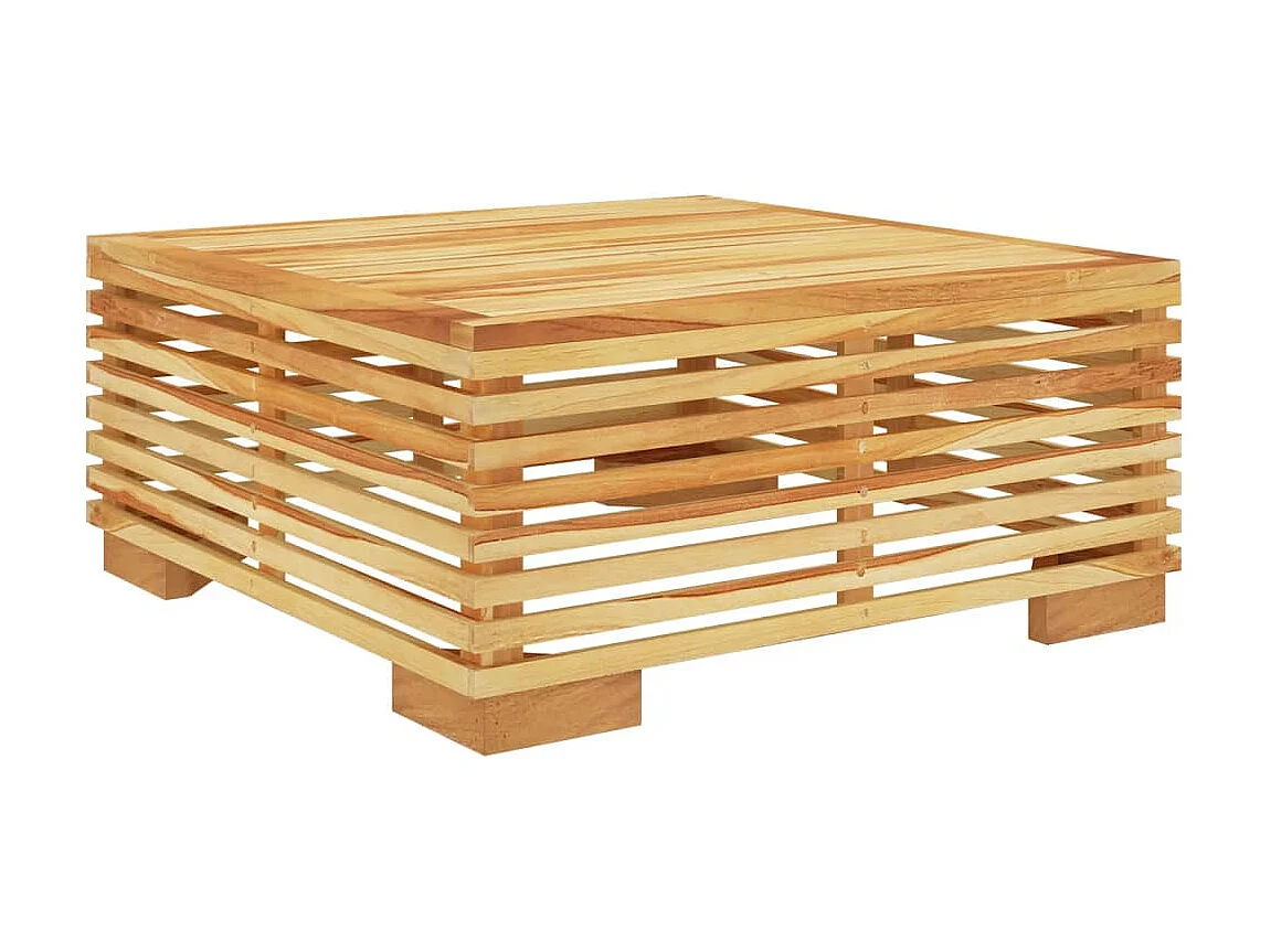 Tuintafel 69,5x69,5x31 cm massief teakhout NL161242