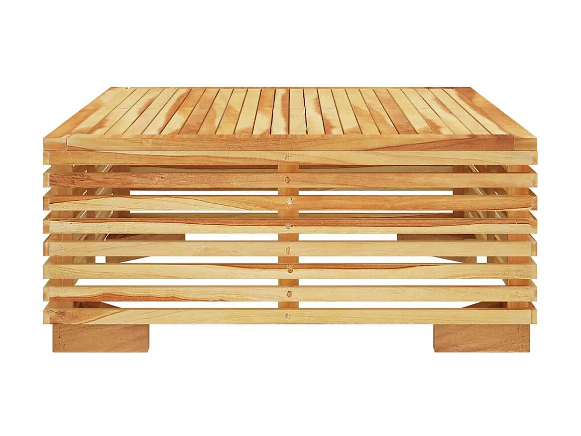 Tuintafel 69,5x69,5x31 cm massief teakhout NL161242