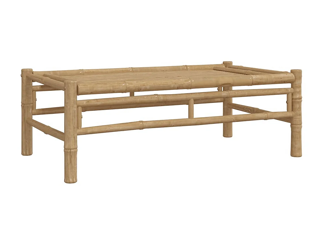 Table basse de jardin 100x55x33 cm bambou OFR19149 BonneVie Meuble