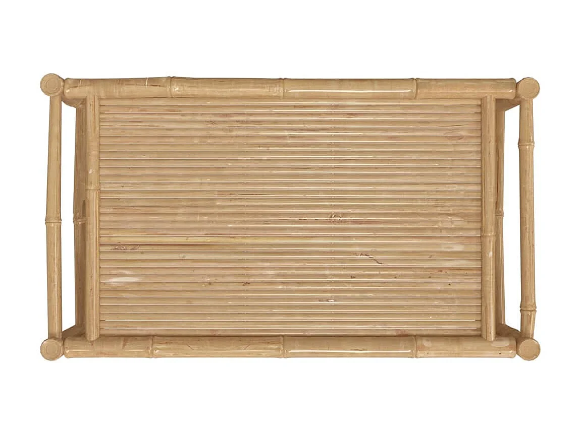 Mesa de centro de jardín bambú 100x55x33 cm ES520610