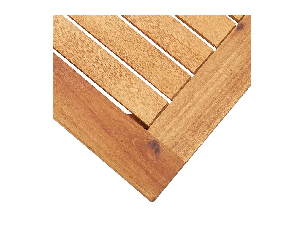 Mesa de centro de jardín madera maciza de acacia 60x60x36 cm ES696327
