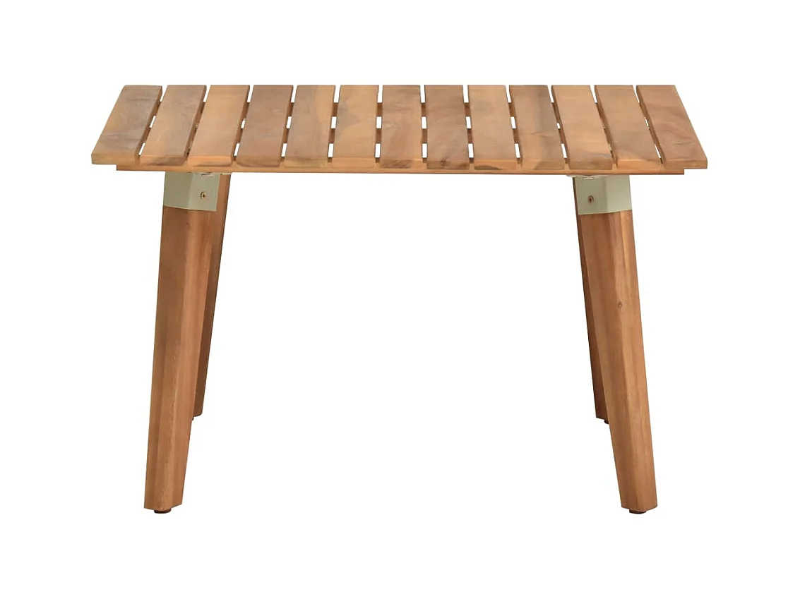 Table basse de jardin 60x60x36 cm Bois solide d'acacia OFR98569 BonneVie Meuble