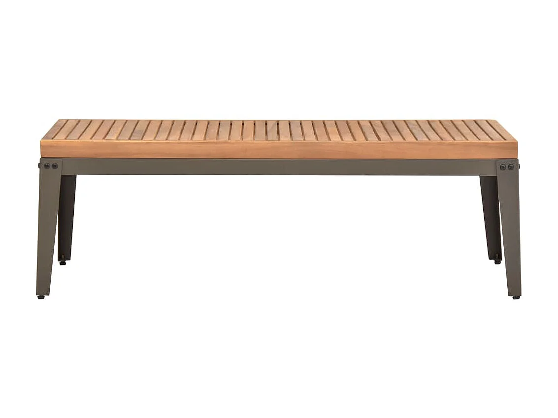 Table basse de jardin 110x55x36 cm Bois solide d'acacia OFR14456 BonneVie Meuble