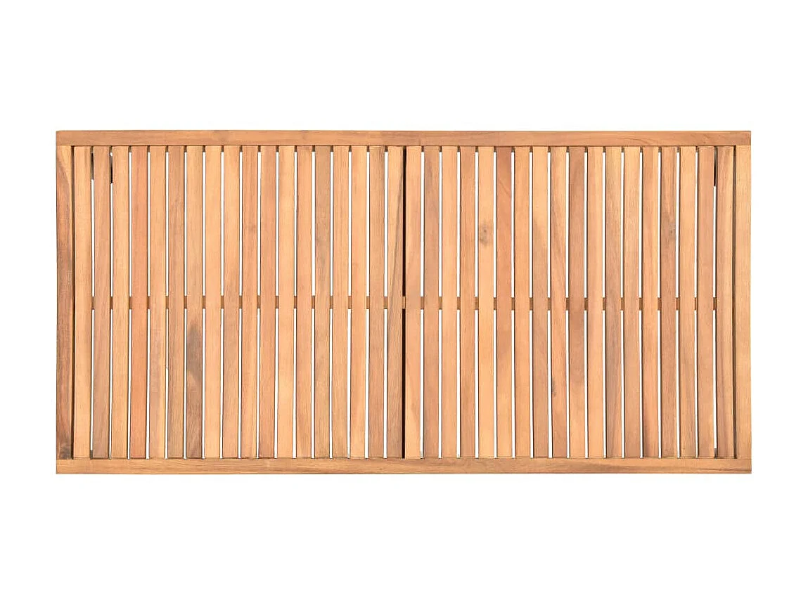 Table basse de jardin 110x55x36 cm Bois solide d'acacia OFR14456 BonneVie Meuble