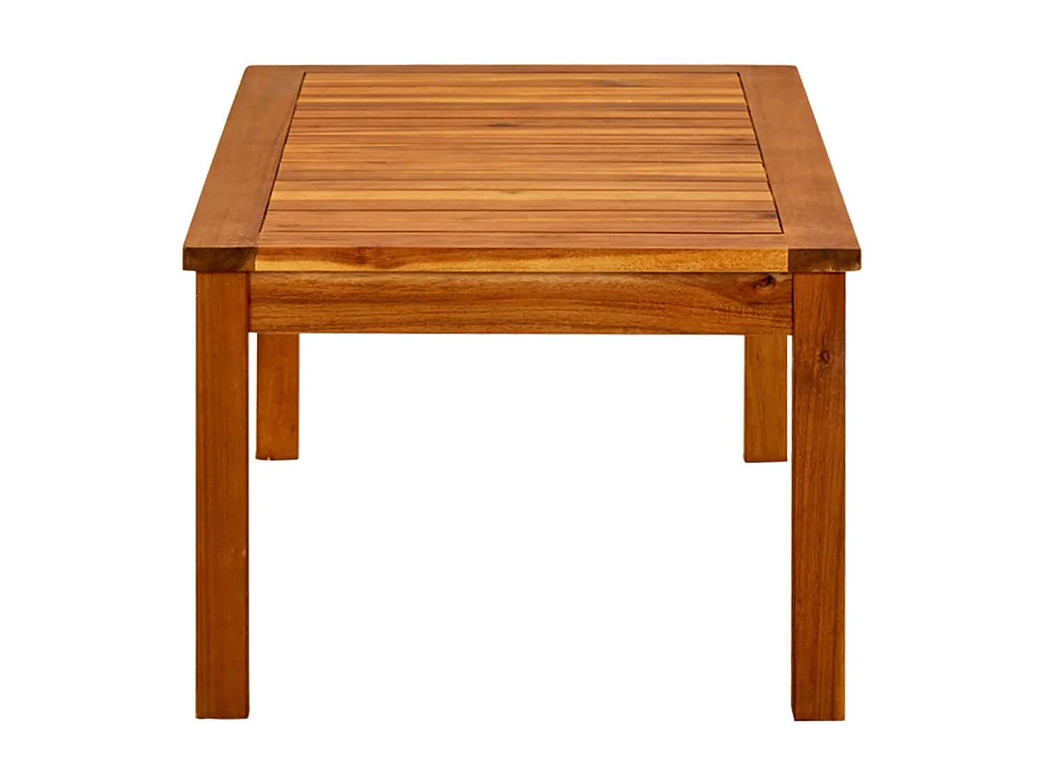 Table basse de jardin 90x50x36 cm Bois solide d'acacia OFR35677 BonneVie Meuble