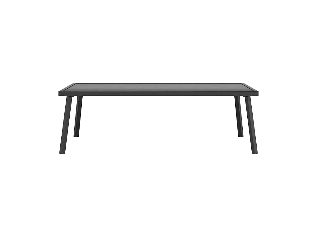 Mesa de centro para jardín acero gris antracita 110x55x35 cm ES400070