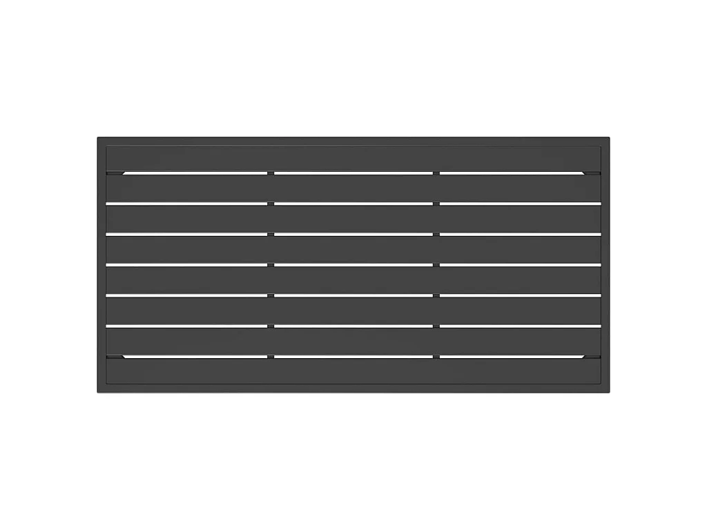 Table basse de jardin anthracite 110x55x35 cm acier OFR13600 BonneVie Meuble