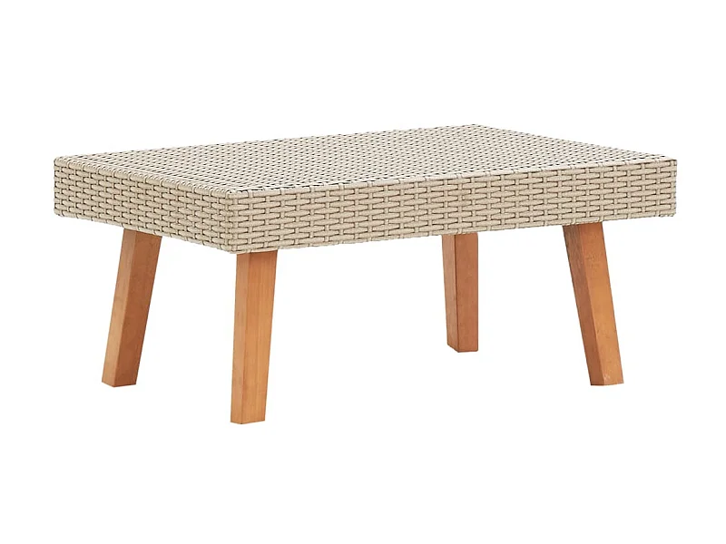 Tuintafel poly rattan beige NL545398