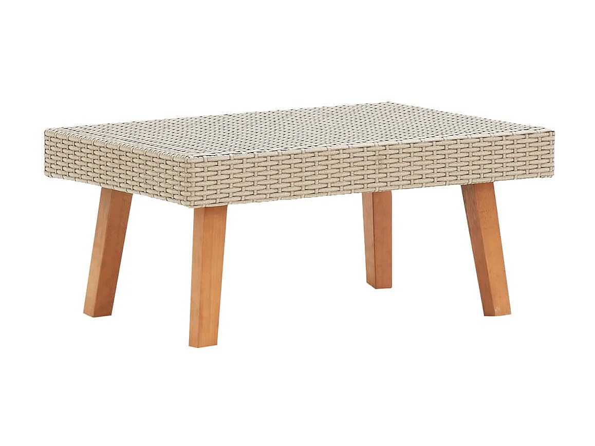Tuintafel poly rattan beige NL545398