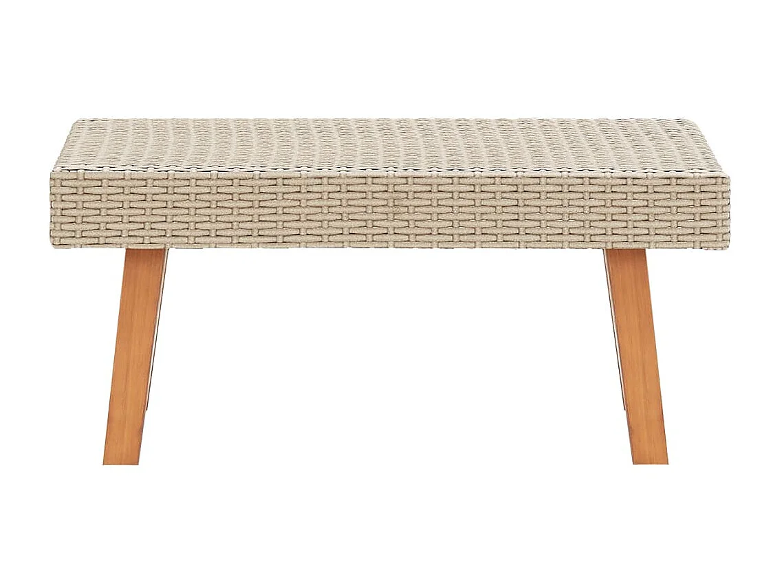 Tuintafel poly rattan beige NL545398