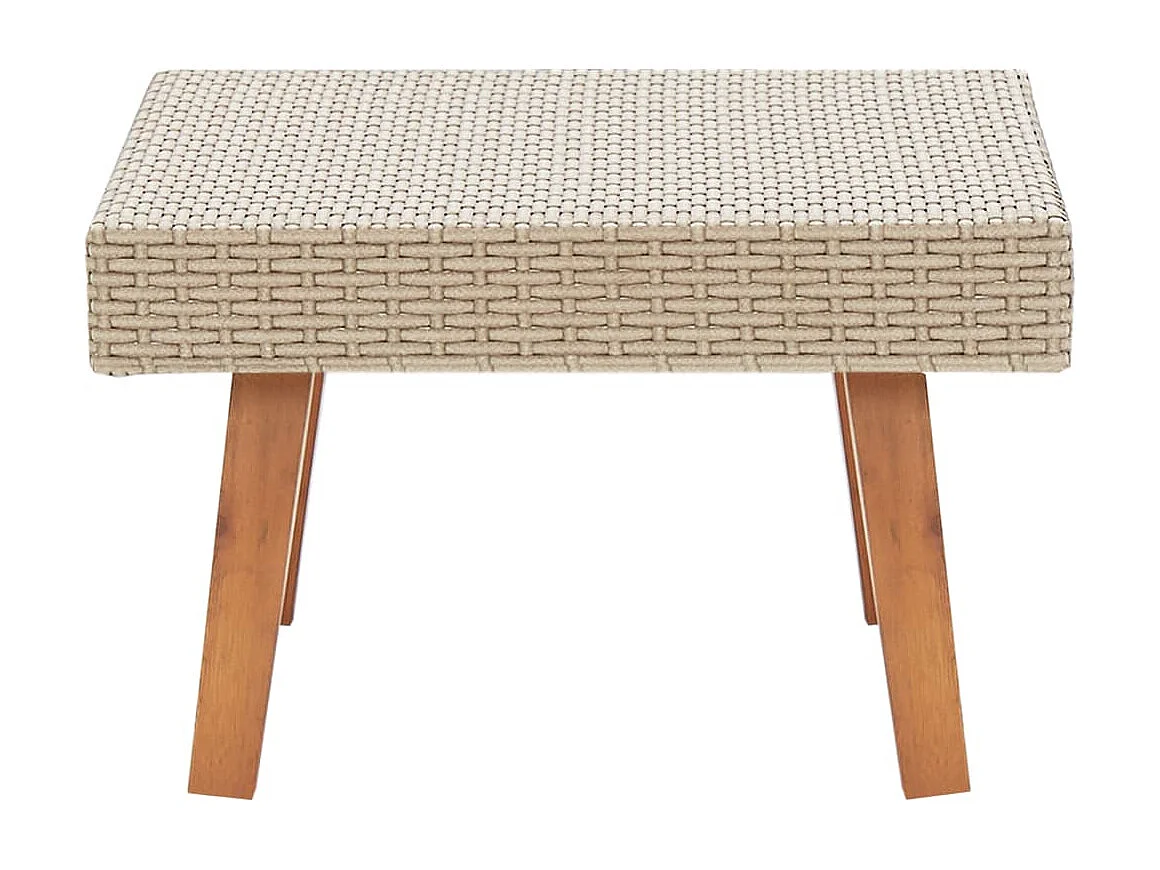 Tuintafel poly rattan beige NL545398