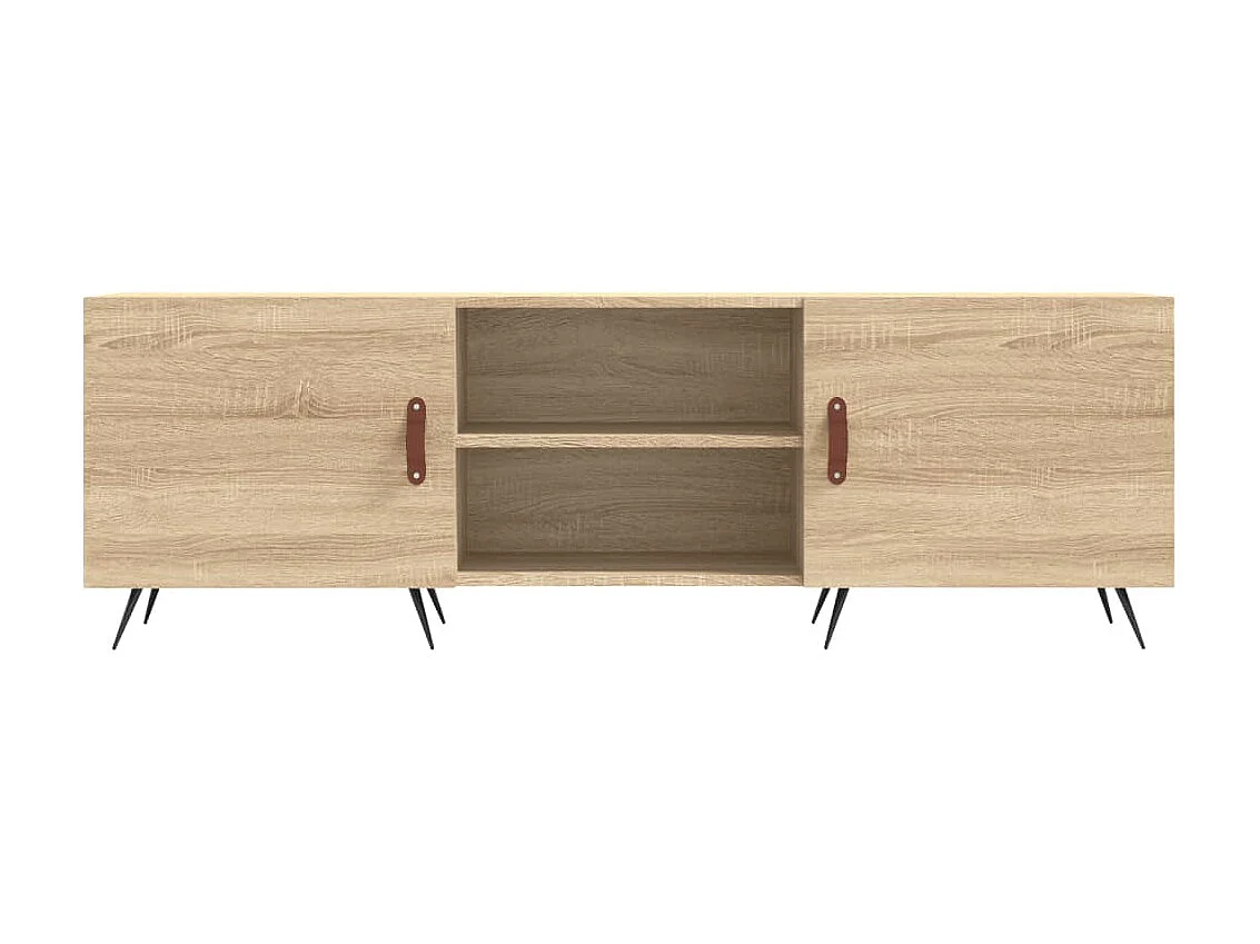 Meuble TV chêne sonoma 150x30x50 cm bois d'ingénierie GR32276