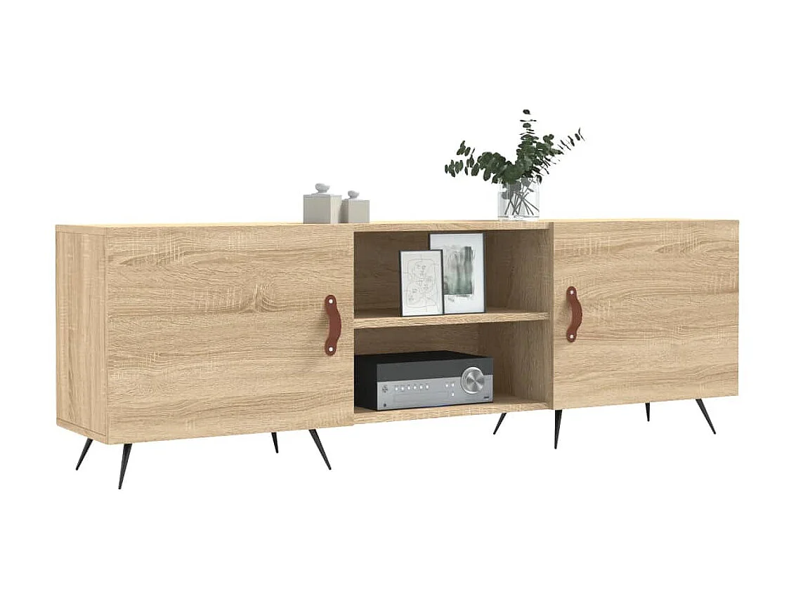 Meuble TV chêne sonoma 150x30x50 cm bois d'ingénierie GR32276