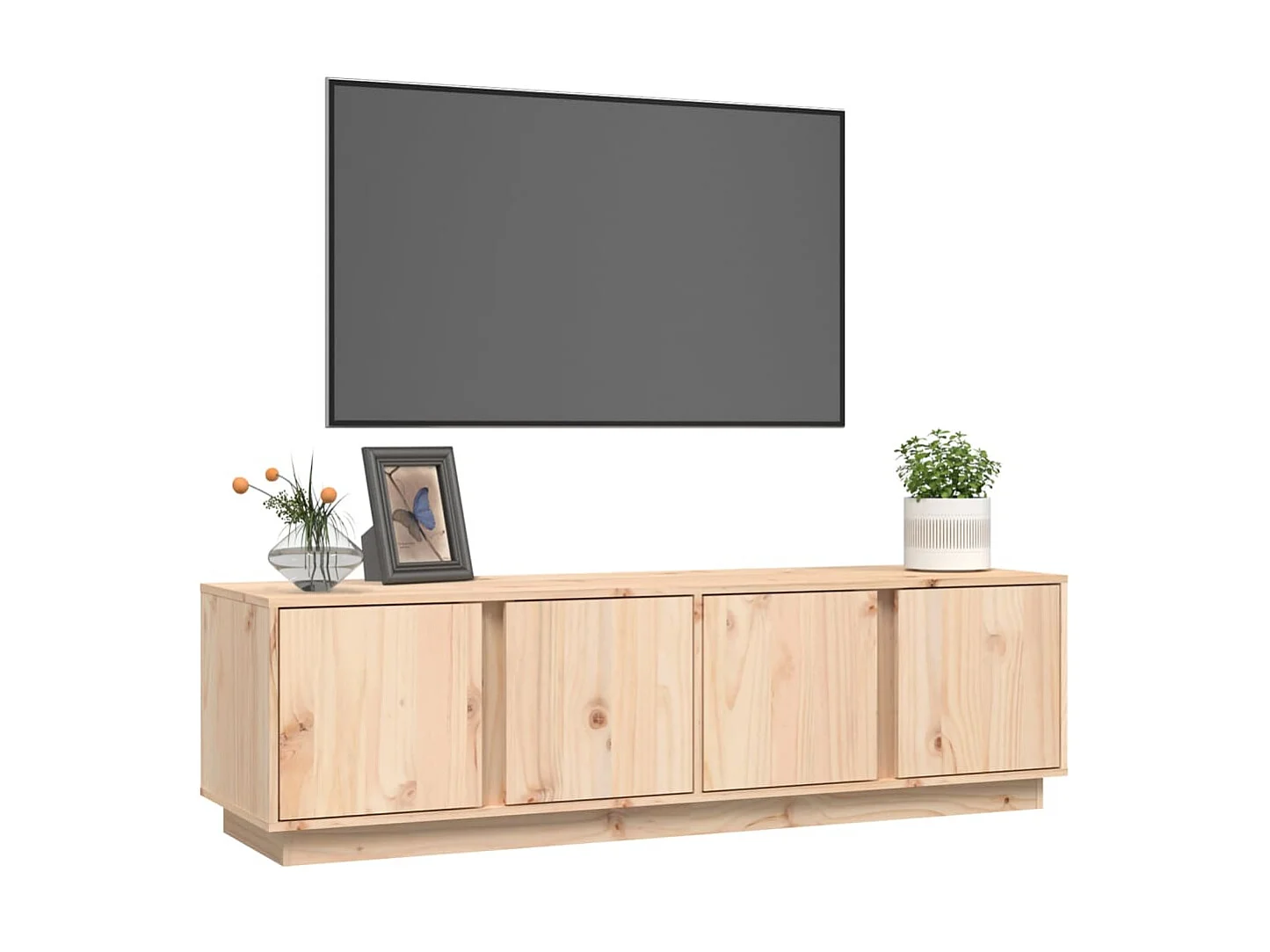 TV-Schrank,TV-Möbel 140x40x40 cm Massivholz Kiefer -gkd574152