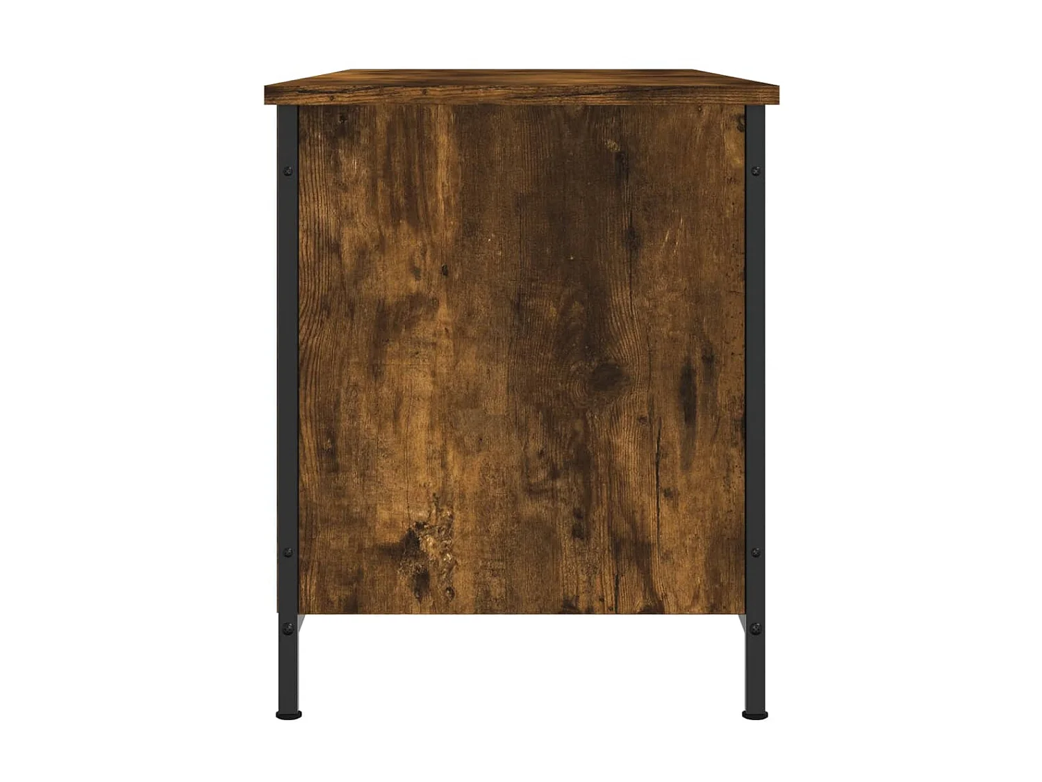 Meuble TV Chêne fumé 100x40x50 cm Bois d'ingénierie BE48127