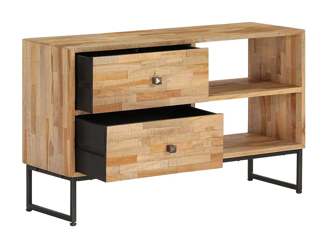 Meuble TV Bois de teck recyclé 90 x 30 x 55 cm BE22469