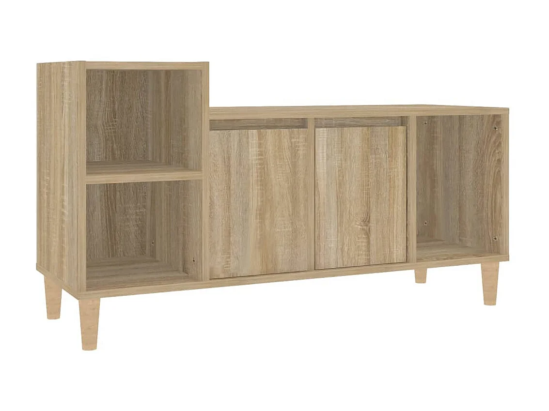 Meuble TV Chêne sonoma 100x35x55 cm Bois d'ingénierie BE58406