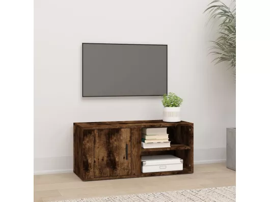 Kauf Unique TV-Schrank,TV-Möbel Räuchereiche 80x31,5x36 cm Holzwerkstoff -gkd970875