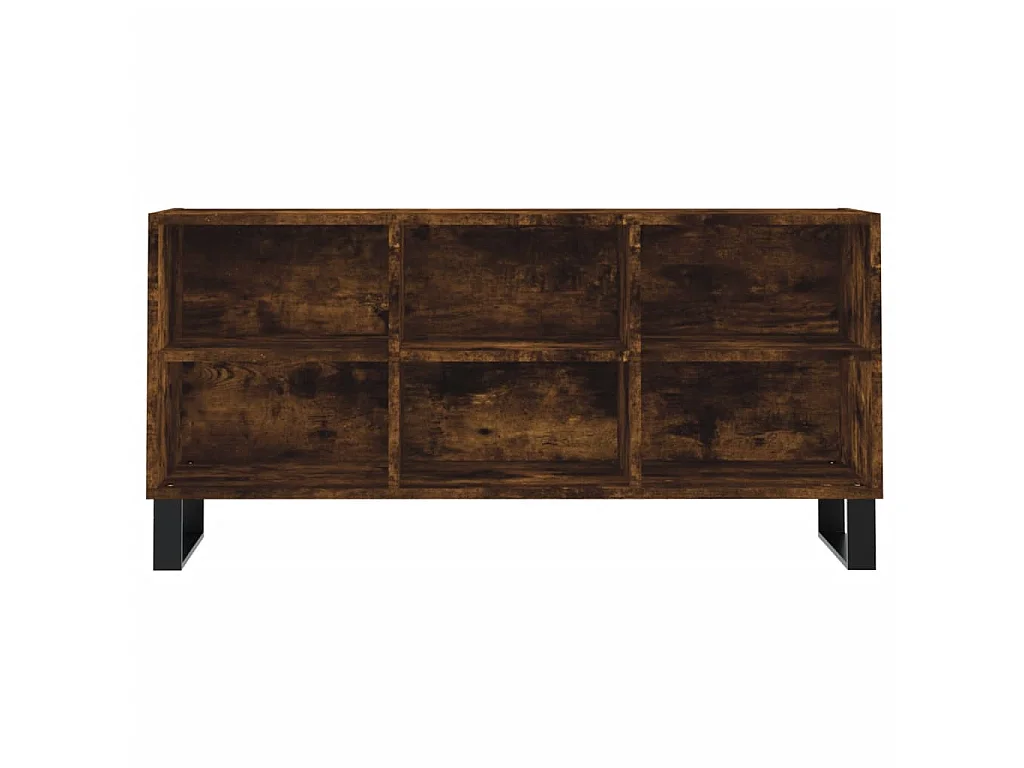 Meuble TV chêne fumé 103,5x30x50 cm bois d'ingénierie BE82127