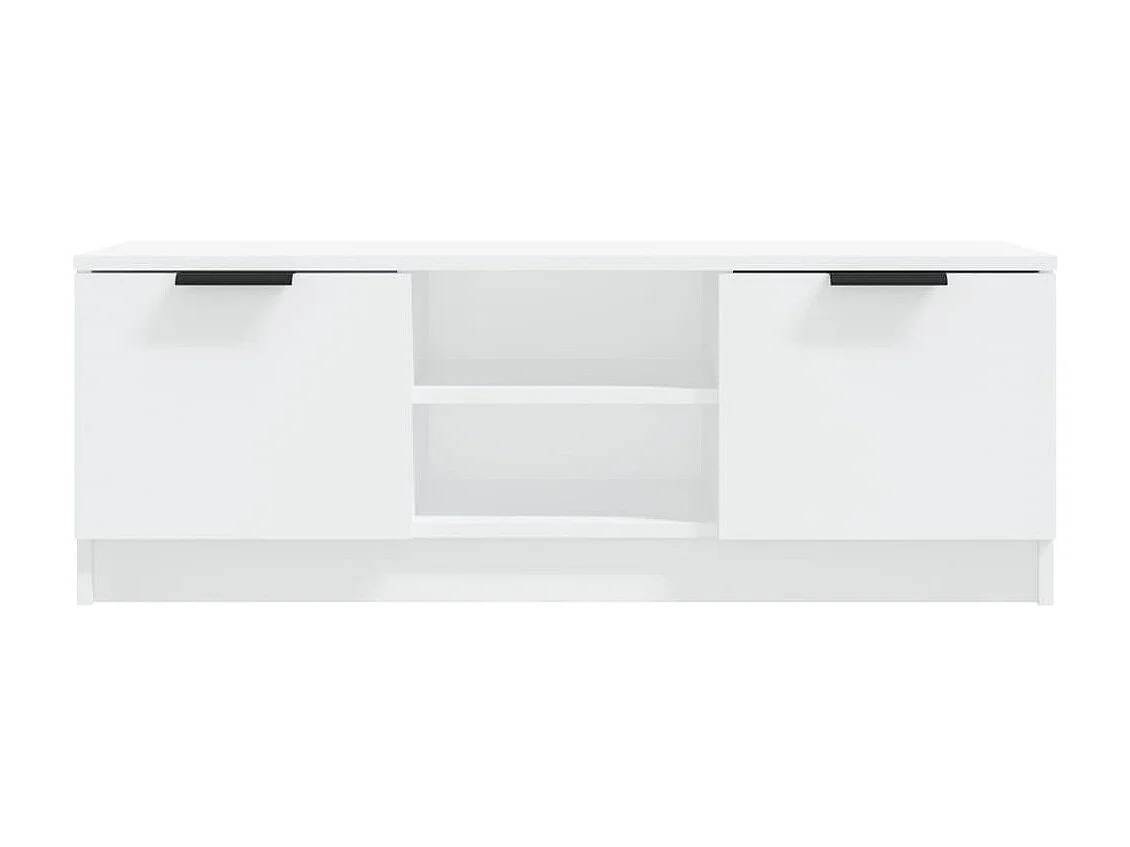 Mueble de TV madera contrachapada blanco 102x35x36,5 cm ES32035