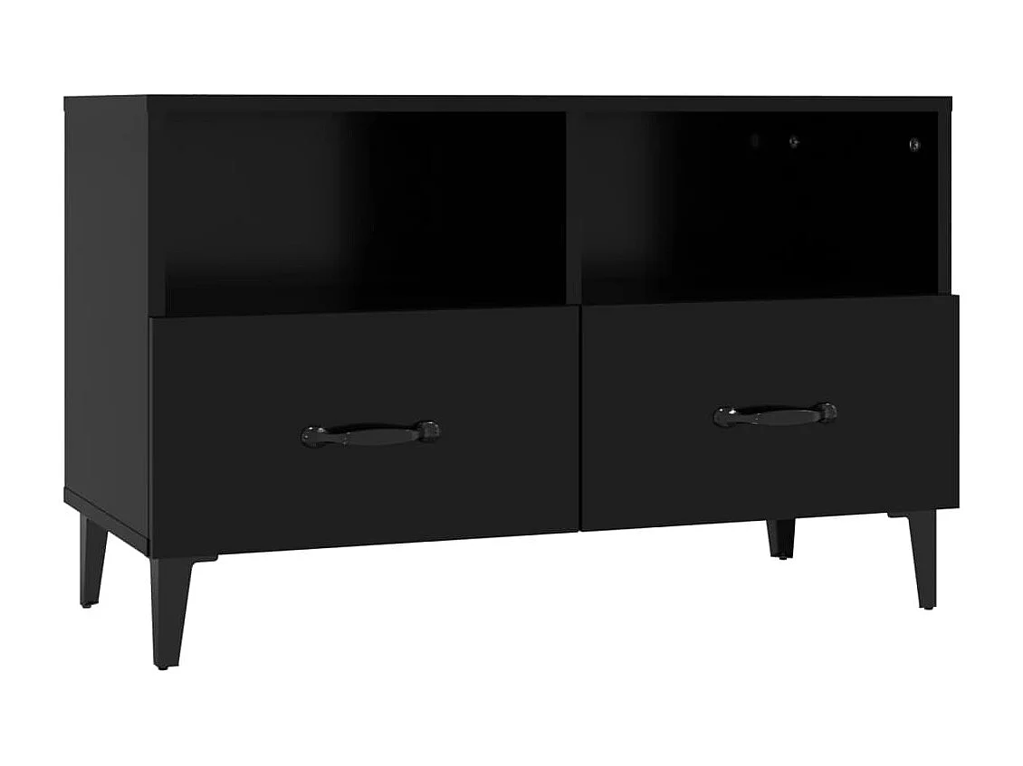 TV-Schrank,TV-Möbel Schwarz 80x36x50 cm Holzwerkstoff -gkd977229