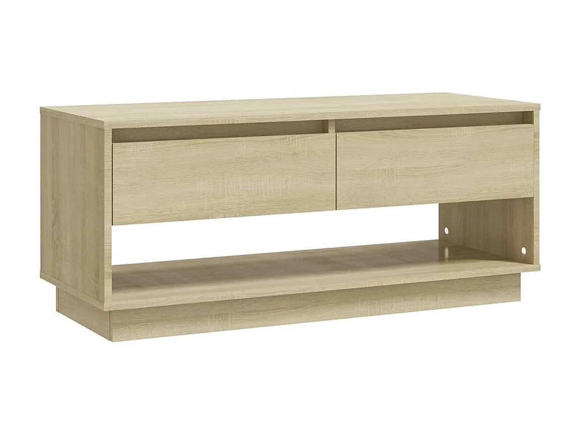 Tv-meubel 102x41x44 cm bewerkt hout sonoma eikenkleurig NL96906