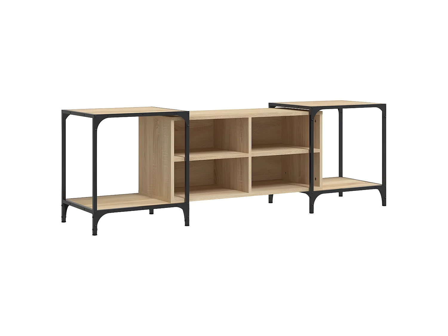 Meuble TV chêne sonoma 153x37x50 cm bois d'ingénierie BE61186