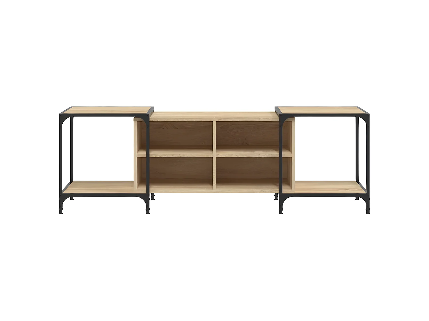 Meuble TV chêne sonoma 153x37x50 cm bois d'ingénierie BE61186