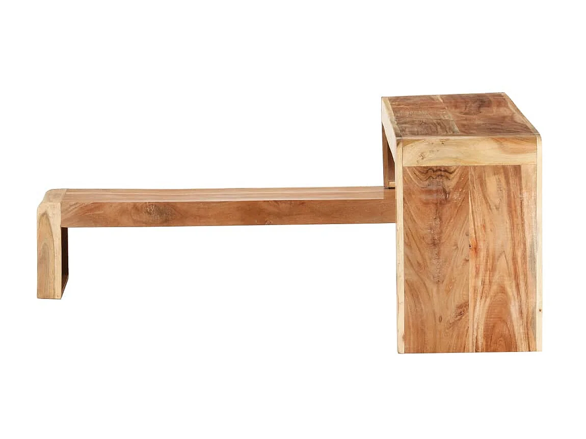 2 pcs Meubles TV Bois d'acacia massif BE30547