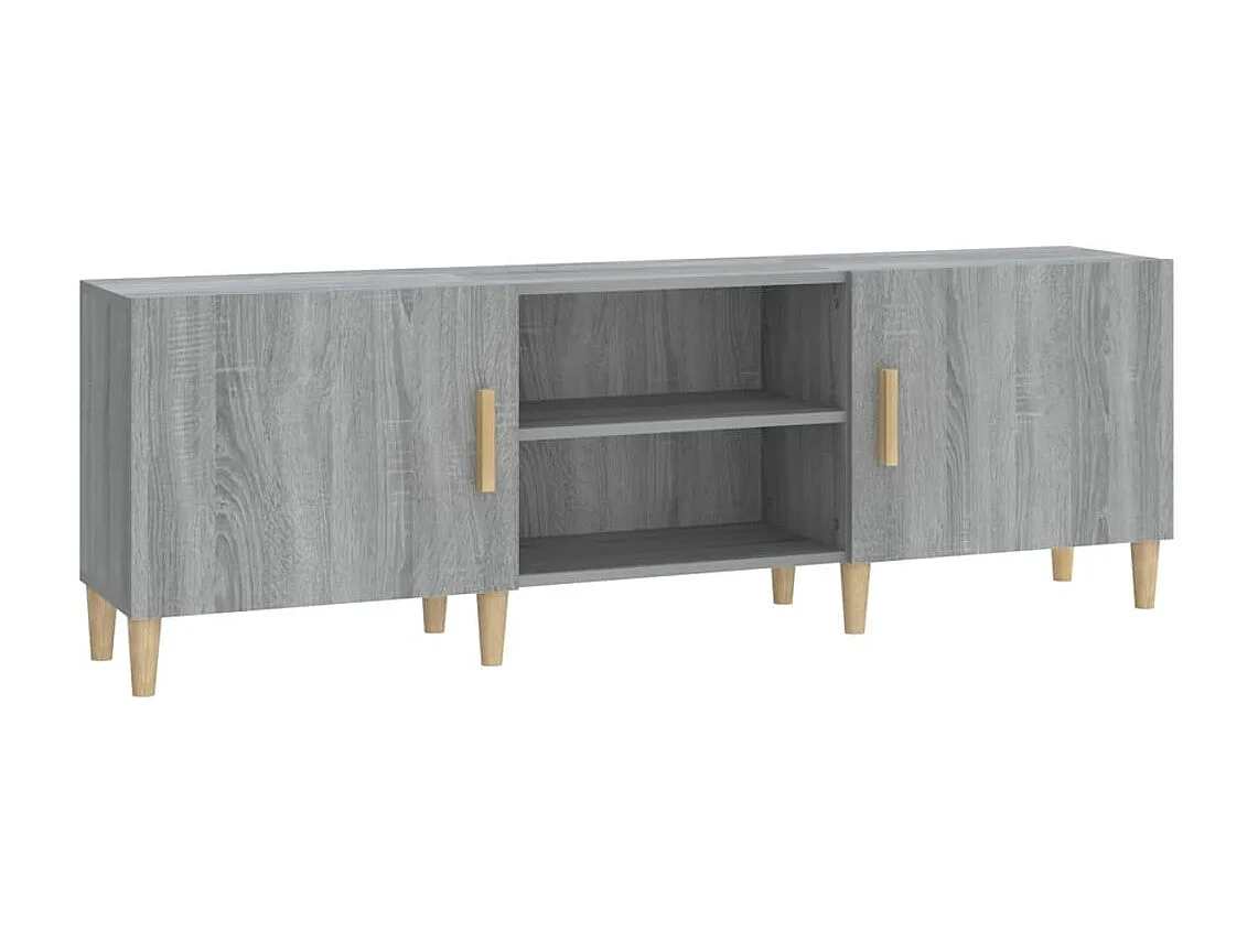 Meuble TV Sonoma gris 150x30x50 cm Bois d'ingénierie BE31627