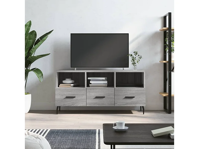 TV-Schrank,TV-Möbel Grau Sonoma 102x36x50 cm Holzwerkstoff -gkd138518