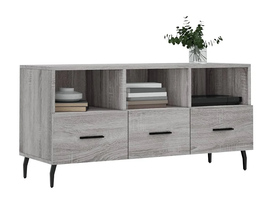 Meuble TV sonoma BEis 102x36x50 cm bois d'ingénierie BE22325