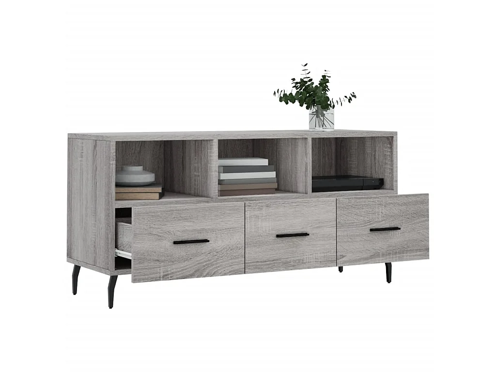 Meuble TV sonoma BEis 102x36x50 cm bois d'ingénierie BE22325
