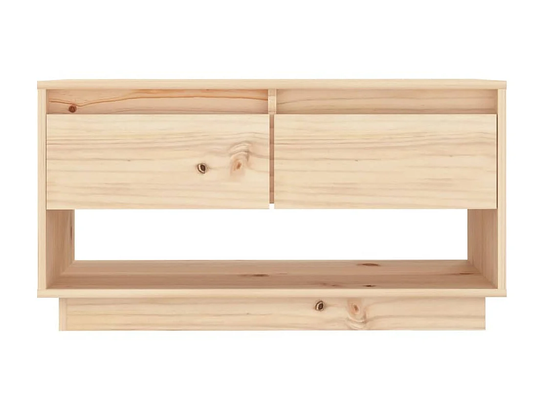 Meuble TV 74x34x40 cm Bois de pin massif BE68983