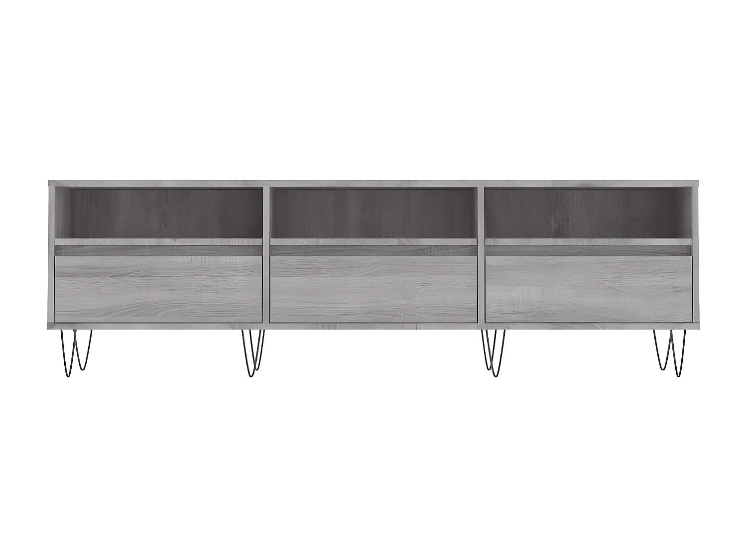 Tv-meubel 150x30x44,5 cm bewerkt hout grijs sonoma eikenkleurig NL427538