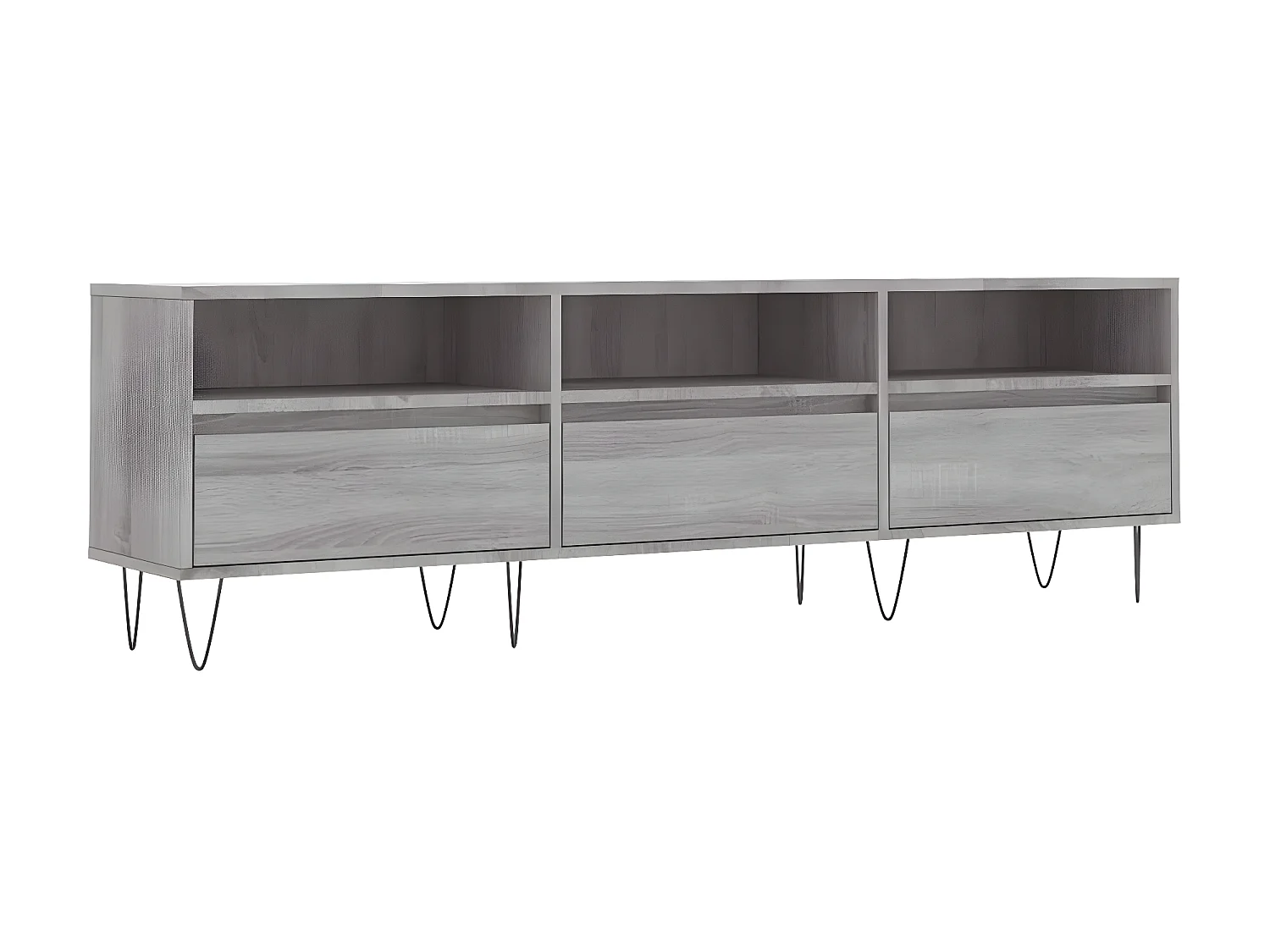 Meuble TV sonoma BEis 150x30x44,5 cm bois d'ingénierie BE16071